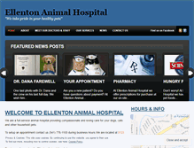 Tablet Screenshot of ellentonanimalhospital.org